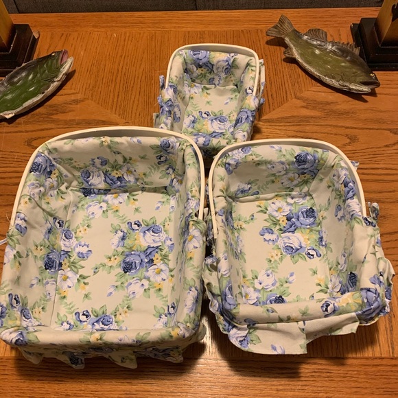 3pc Floral Basket Set - Picture 1 of 15